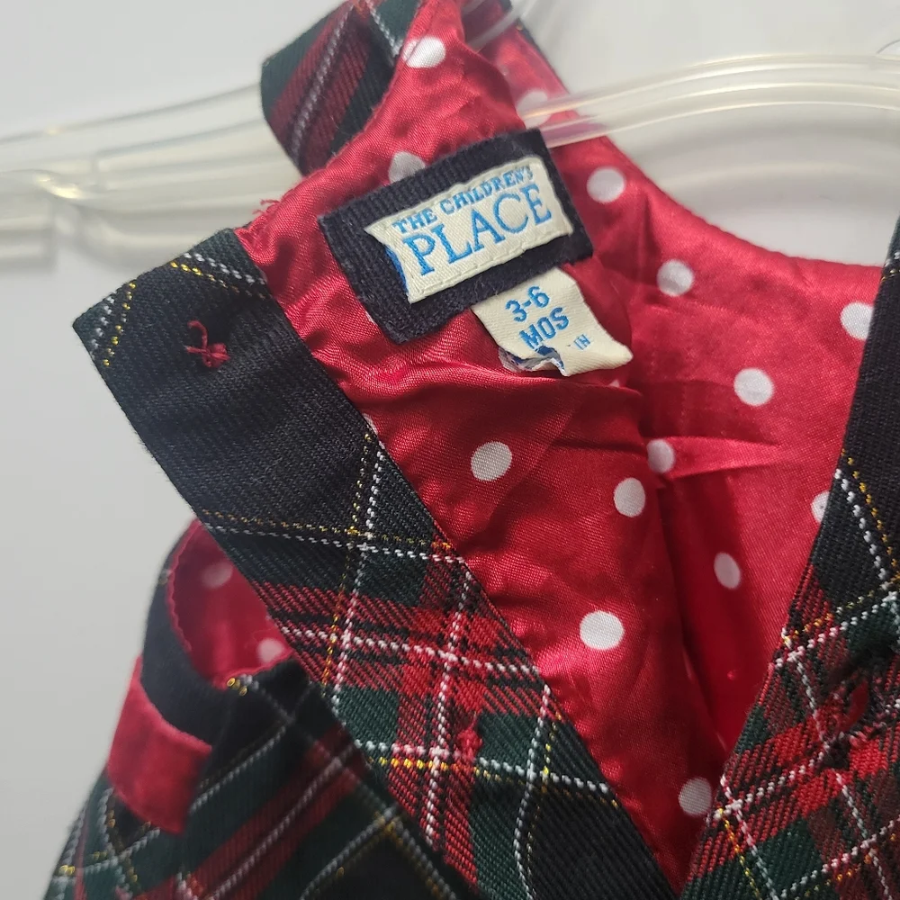Christmas Holiday Plaid Baby Dress The Children’s Place 3m - 6m